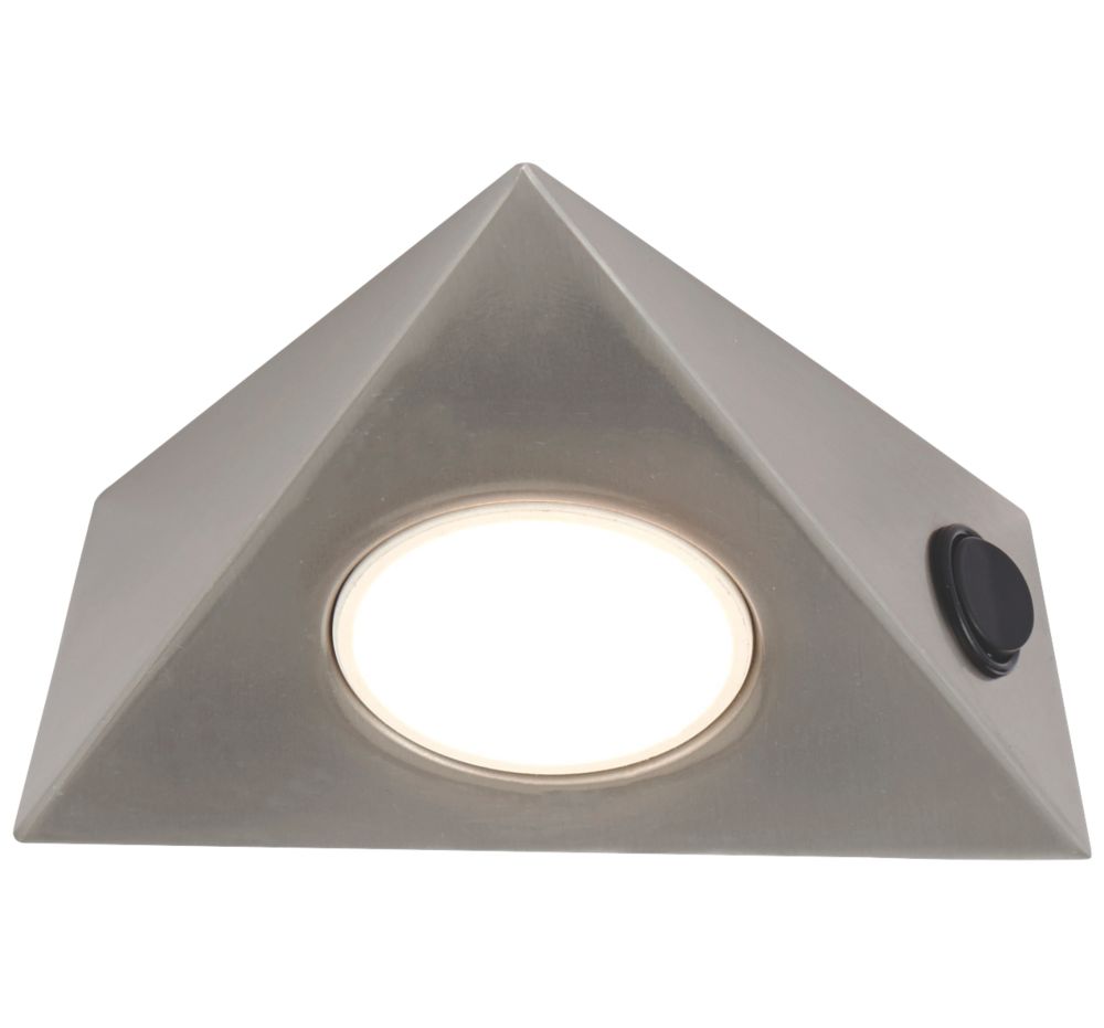 Image of LAP Triangular LED CCT Cabinet Downlight Satin Nickel 5W 400lm 