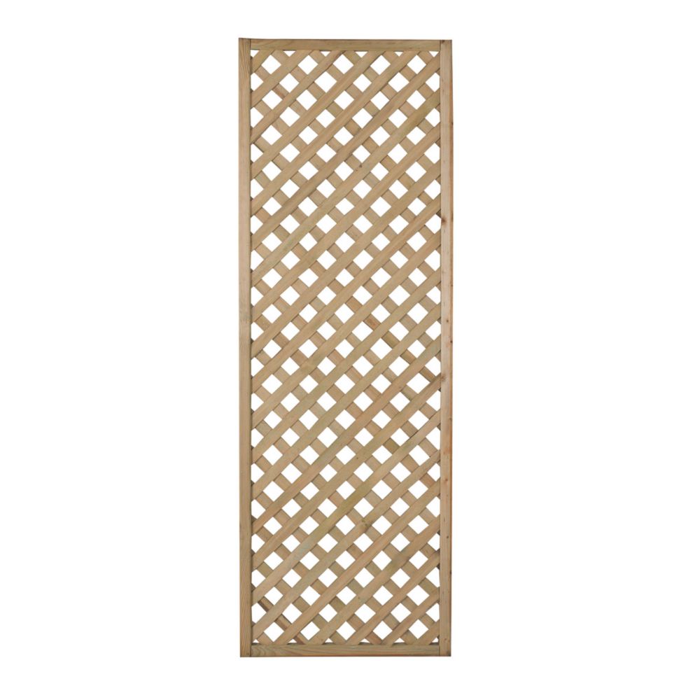 Image of Forest Rosemore Softwood Rectangular Trellis 2' x 6' 3 Pack 