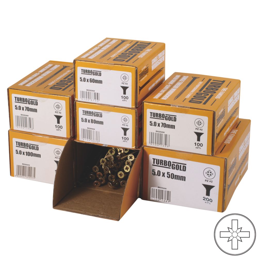 Image of TurboGold PZ Double-Countersunk 5mm 