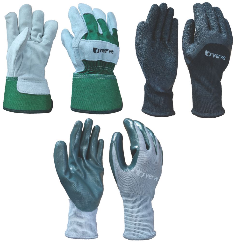 Image of Verve VGG110 Gardening Gloves Set L 3 Pairs 
