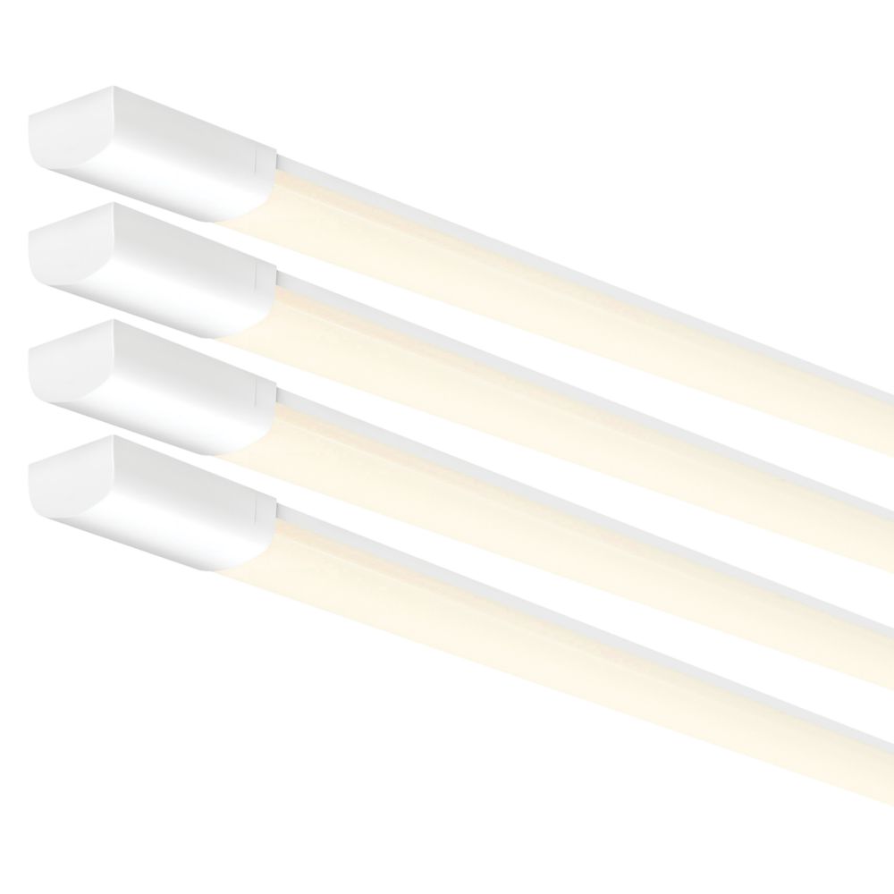 Image of 4lite Single 5" LED CCT Batten 35W 4700lm 220-240V 4 Pack 