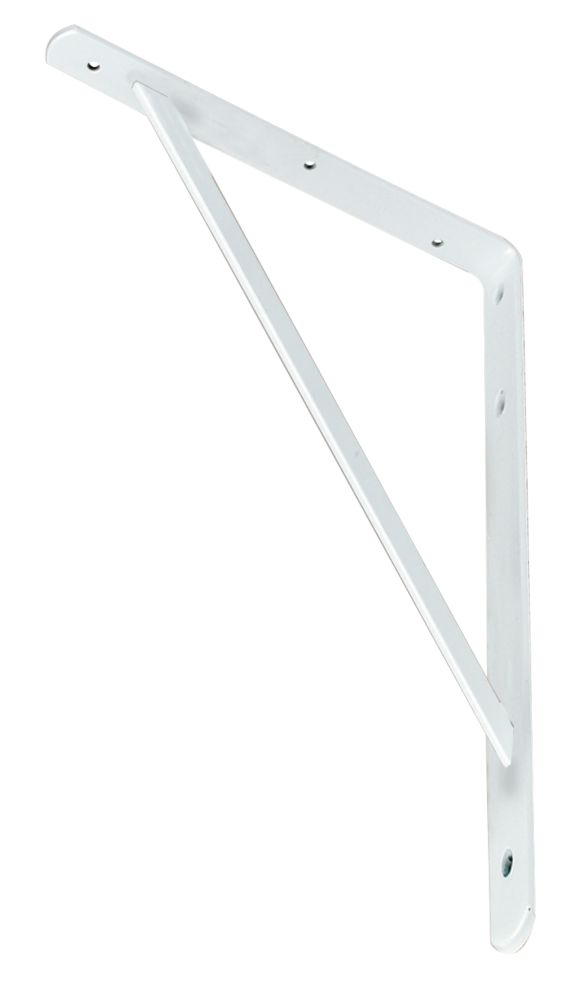 Image of Heavy Duty Industrial Brackets White 395mm x 270mm 2 Pack 