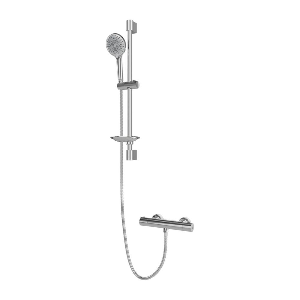 Image of Gainsborough Cool Touch HP Rear-Fed Exposed Chrome Thermostatic Mixer Shower 