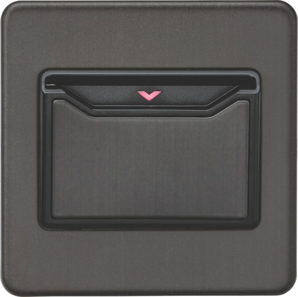 Image of Knightsbridge 32A Key Card Switch Smoked Bronze 