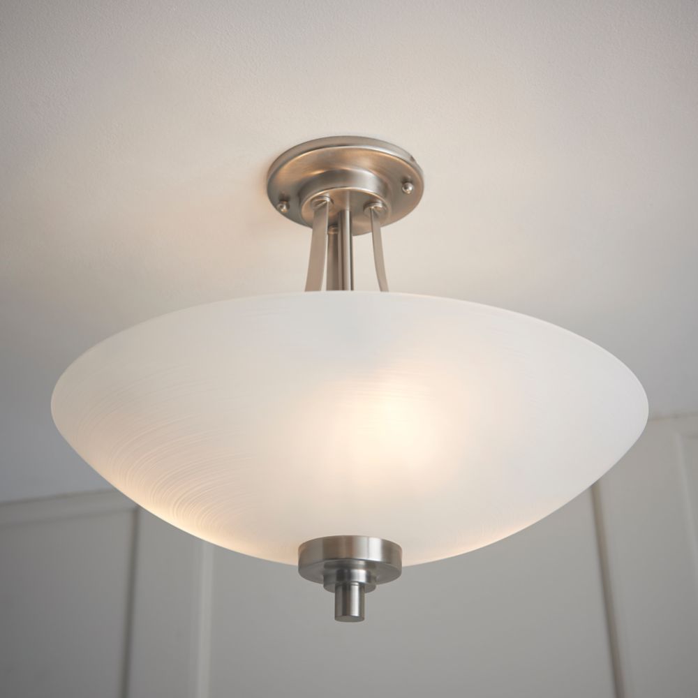 Image of Quay Design Brooke Ceiling Light Satin chrome 