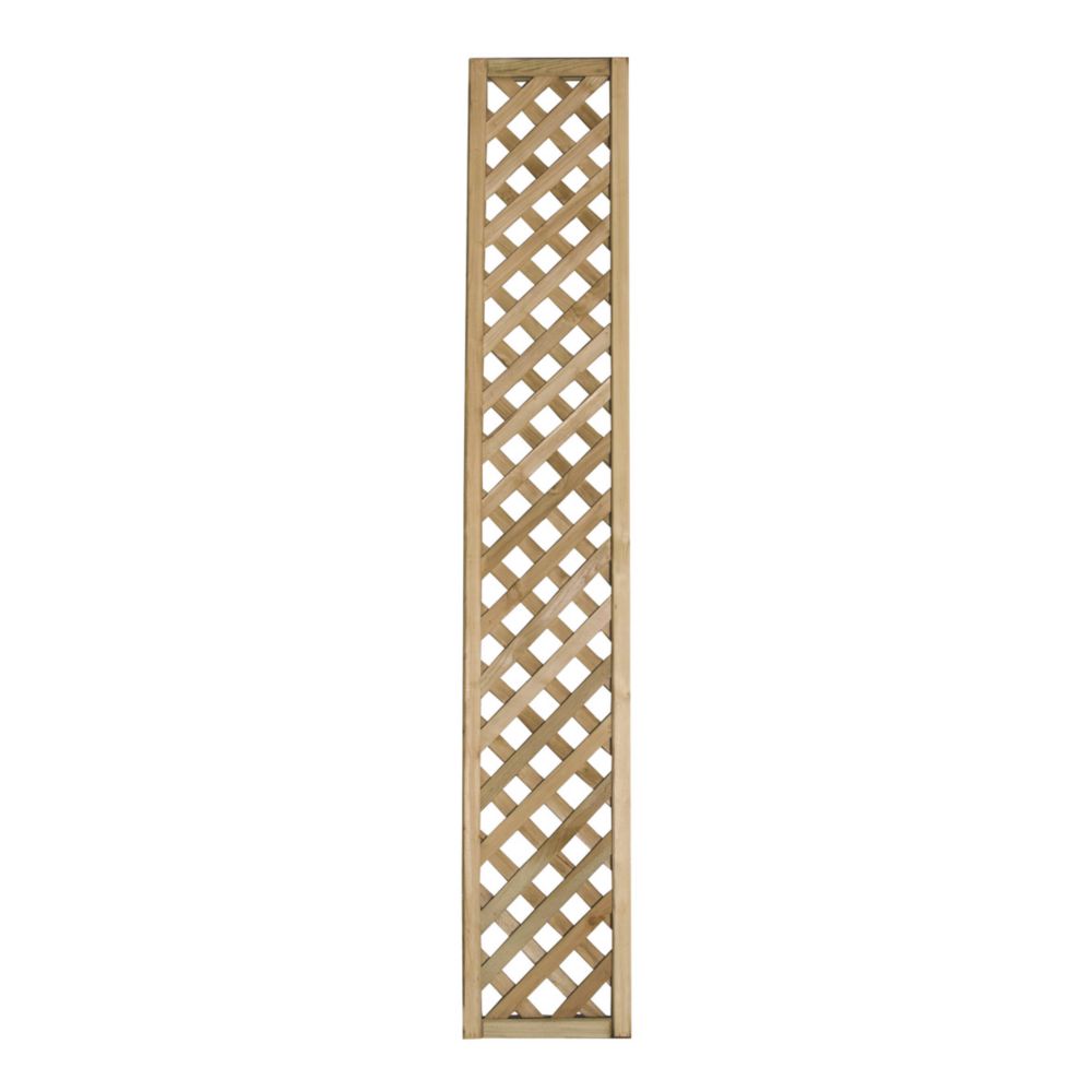 Image of Forest Rosemore Softwood Rectangular Trellis 1' x 6' 5 Pack 