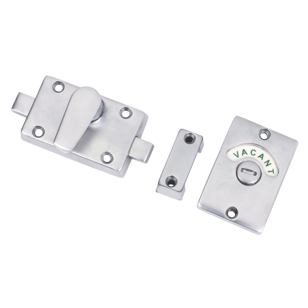 Image of Smith & Locke Bathroom Indicator Bolt Satin Chrome 