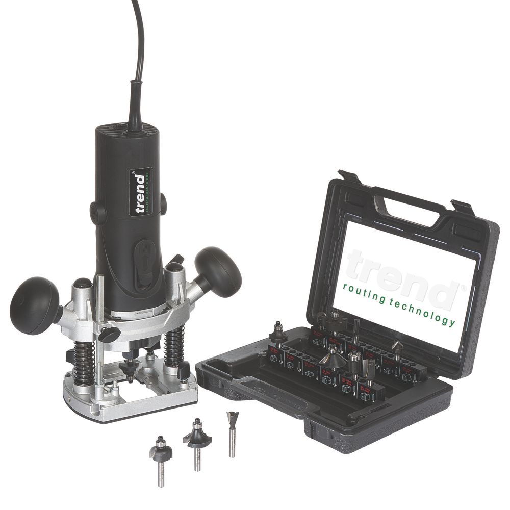 Image of Trend T4EK 850W 1/4" Electric Plunge Router 240V 