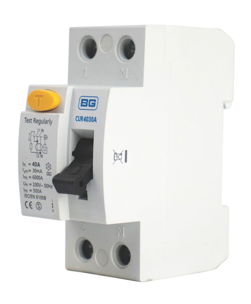 Image of British General Fortress 40A 30mA DP Type A RCD 