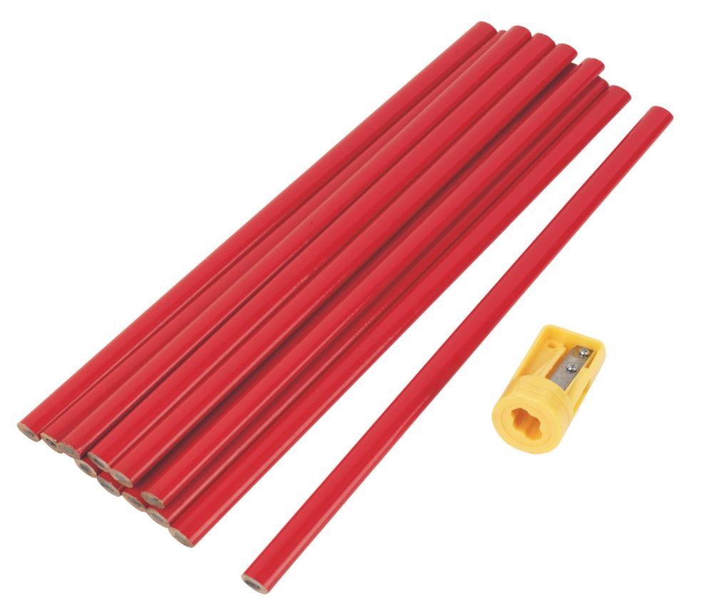 Image of 300mm Carpenters Pencils HB 12 Pack 