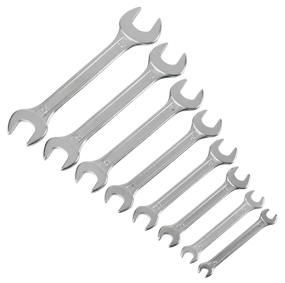 Image of Open-Ended Spanner Set 8 Pieces 