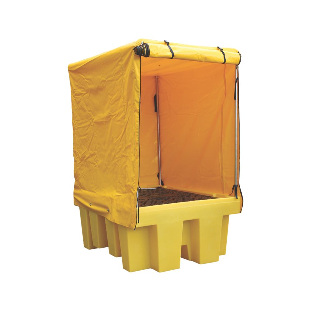 Image of BB1C 1100Ltr Covered Bund Pallet 1360mm x 1760mm x 2410mm 