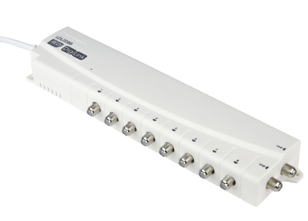 Image of Labgear LDL208B 8-Way Aerial Amplifier with Bypass 