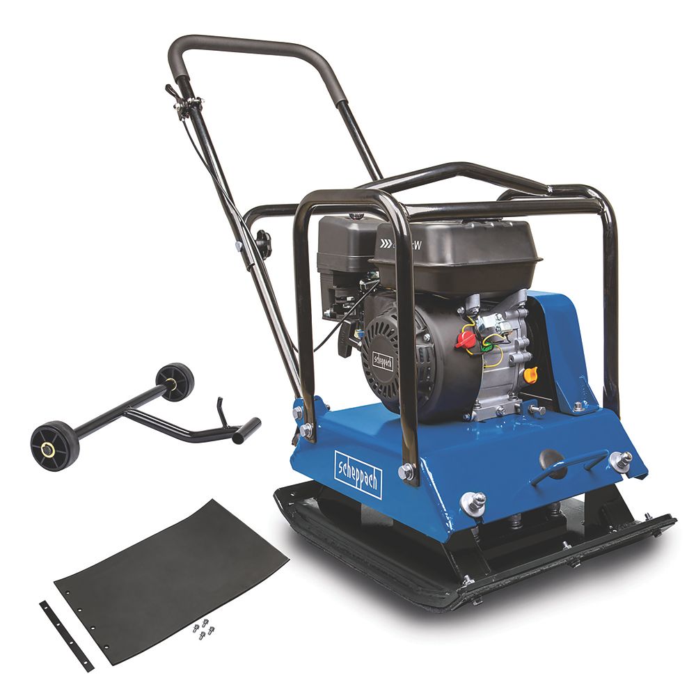Image of Scheppach HP1800S 6.5hp Petrol Plate Compactor 550mm x 440mm 