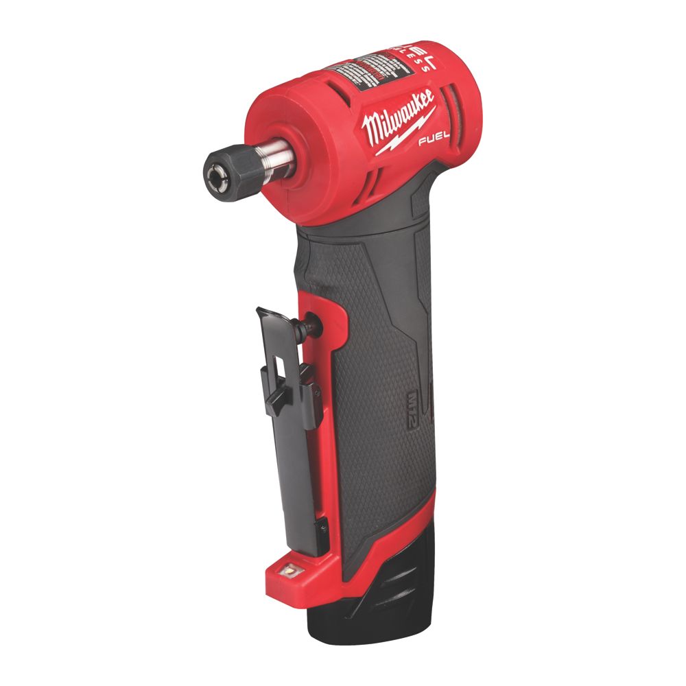 Image of Milwaukee M12FDGA-422B 12V 2 x 2.0 / 4.0Ah Li-Ion RedLithium Brushless Cordless Angled Die Grinder 