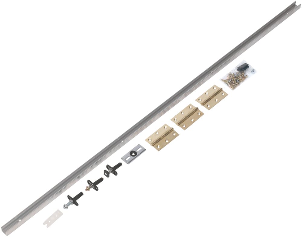 Image of Henderson Bifold B10/2 2-Door Folding Track System Silver 1067mm 