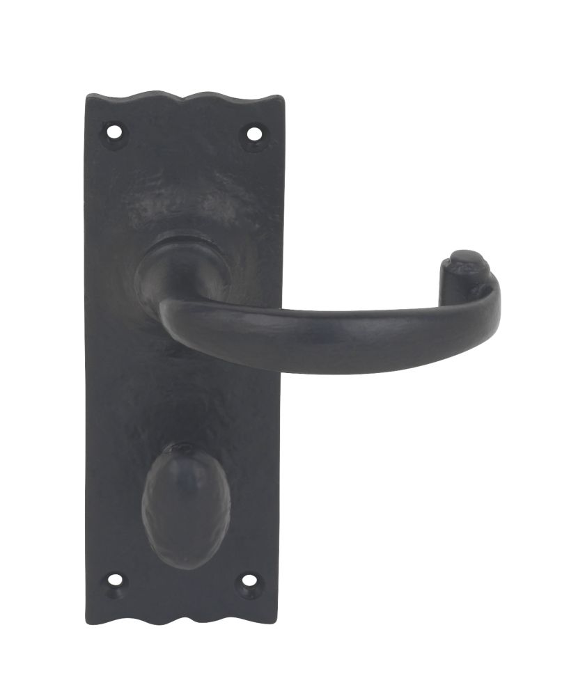 Image of Smith & Locke Regal LoB WC Door Handles Pair Antique Black 