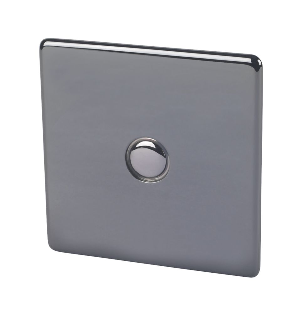 Image of Crabtree Platinum 1-Gang 1-Way Dimmer Switch Black Nickel 