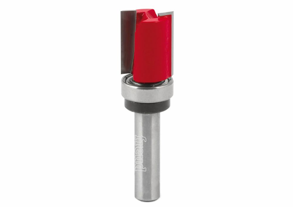 Image of Freud 1/4" Shank Straight Top Bearing Flush Trim Router Bit 19mm x 25.4mm 