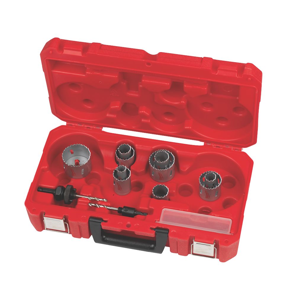 Image of Milwaukee Contractor 10-Saw Multi-Material Holesaw Set 