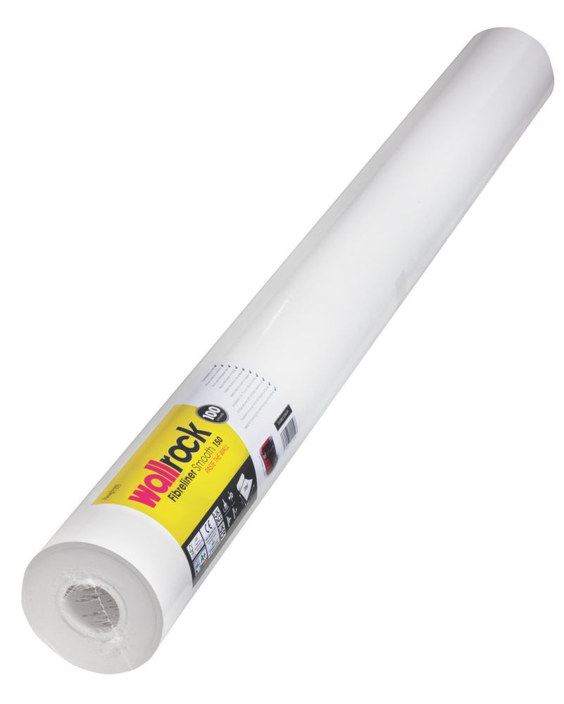 Image of Wallrock White Fibreliner Wallpaper 1000mm x 20m 