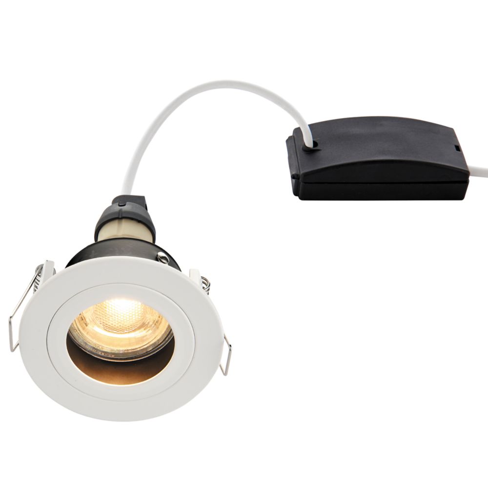 Image of LAP Cast Baffle Fixed Anti-Glare Recessed Downlight White 