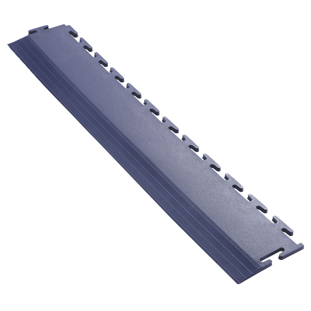 Image of Ecotile E500/7 Interlocking Edge Ramp Blue 590mm x 90mm 2 Pack 