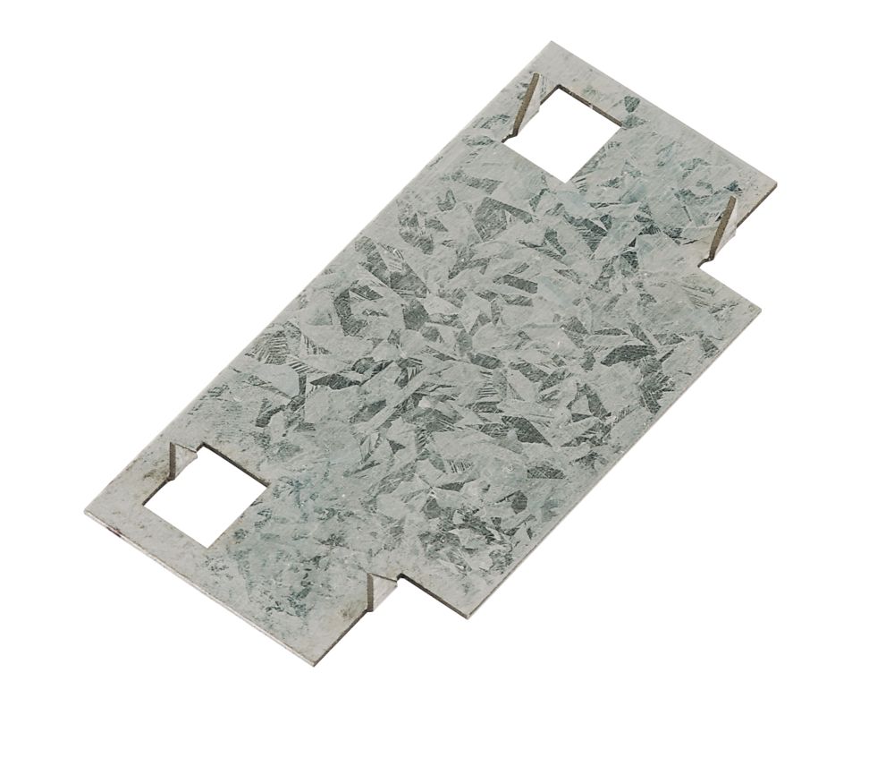 Image of Sabrefix Protecta Safe Plate Galvanised 90mm x 45mm 20 Pack 