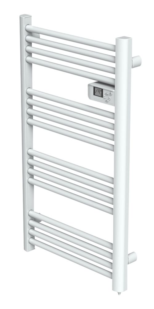 Image of Electric Pre-Filled Towel Radiator 980mm x 550mm White 800BTU 