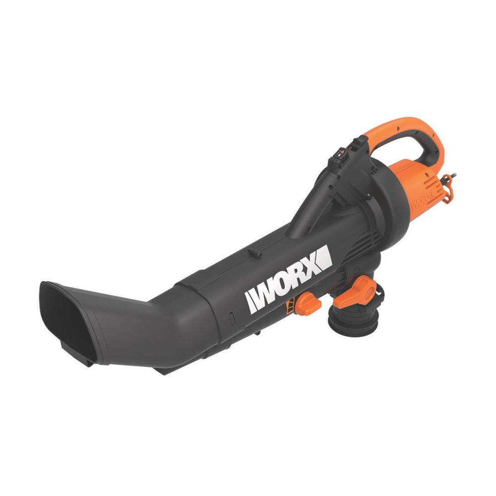 Image of Worx WG505E 3000W 220-240V Corded Trivac 3-in-1 Blower / Mulcher / Vacuum 