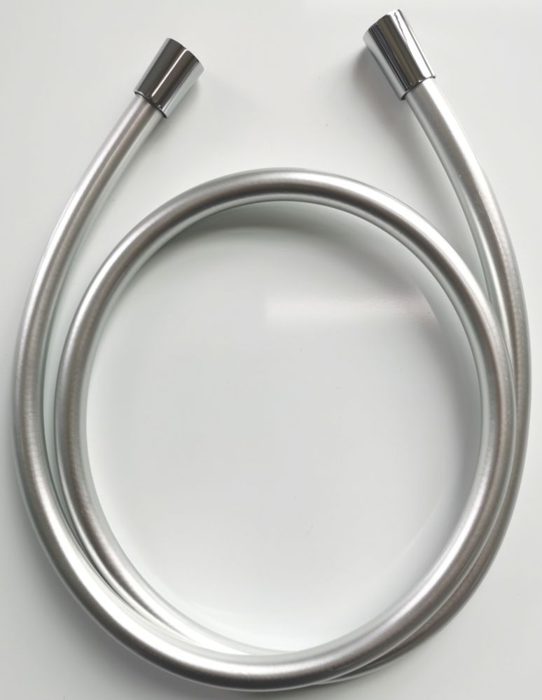 Image of Swirl Shower Hose Silver Grey 10mm x 1.75m 