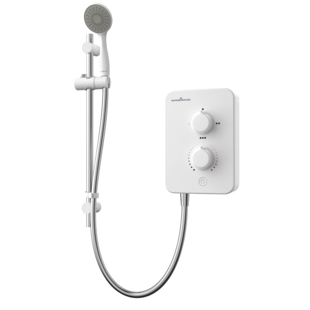 Image of Gainsborough Slim Mono White 9.5kW Electric Shower 