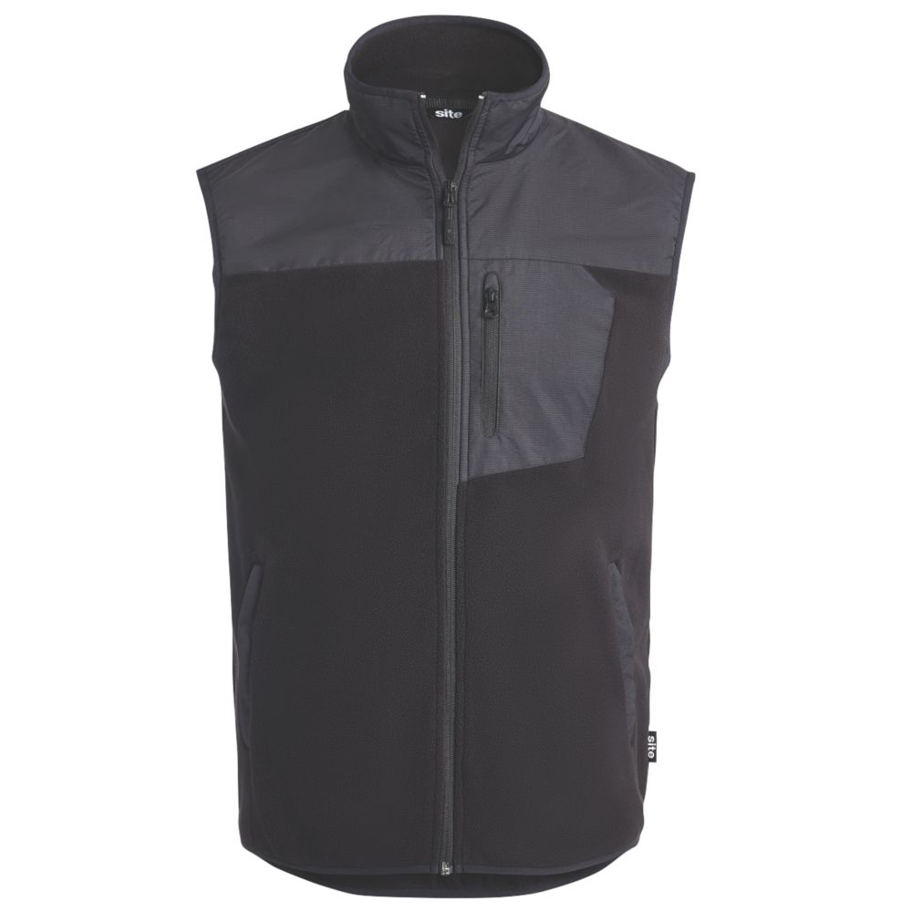 Image of Site Teak Lightweight Body Warmer Black Medium 40" Chest 