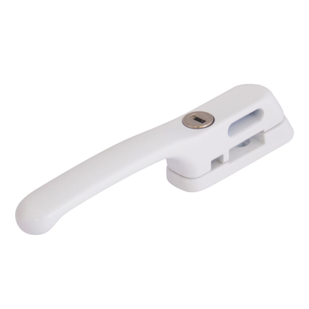 Image of Fab & Fix Craftsman Left & Right-Hand Opening Locking Window Handle White 