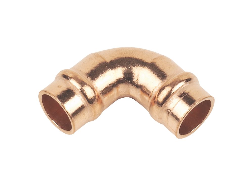 Image of Flomasta Solder Ring Equal 90Â° Elbows 8mm 2 Pack 