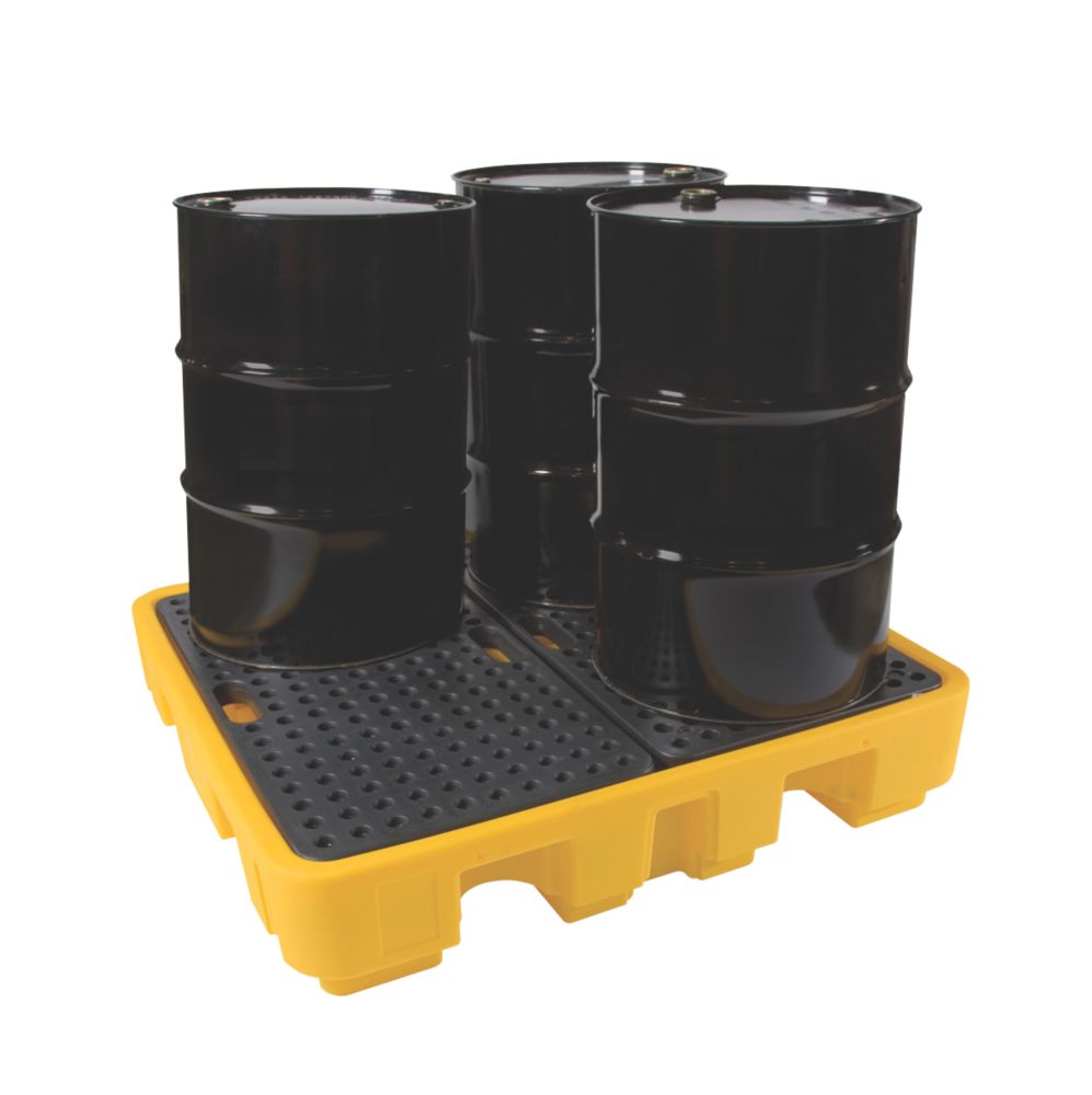 Image of Lubetech Prestige 4-Drum Spill Pallet 4 x 205Ltr Drums 