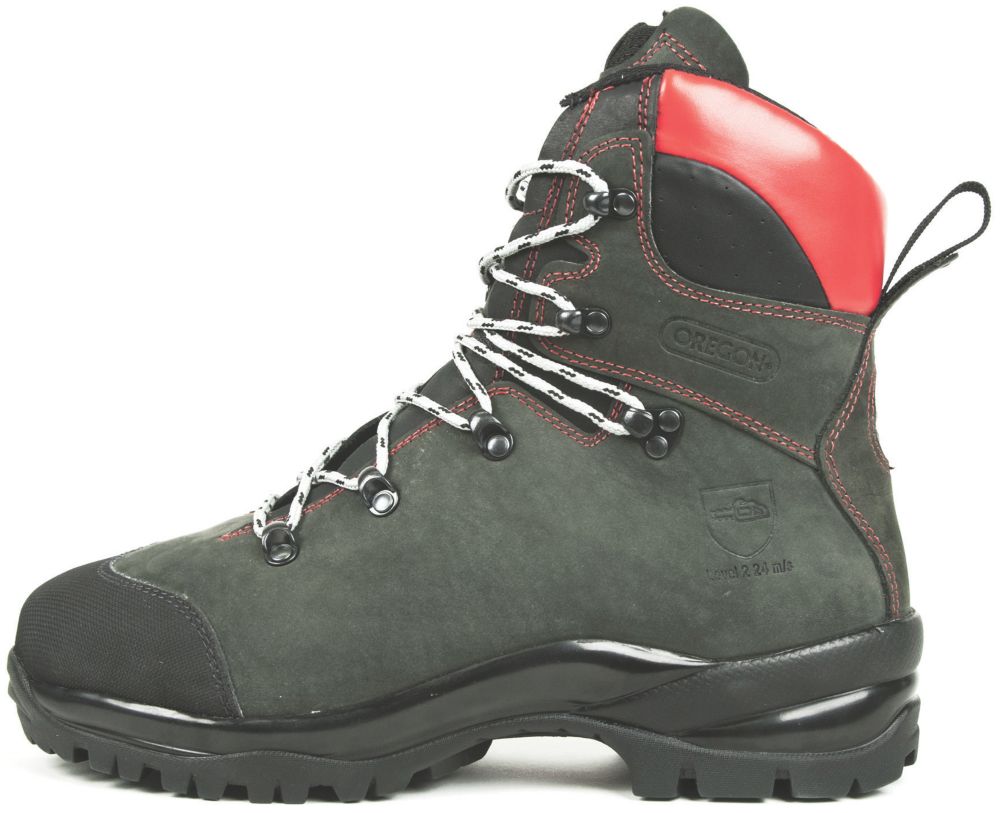 Image of Oregon Fiordland Safety Chainsaw Boots Green Size 9.5 