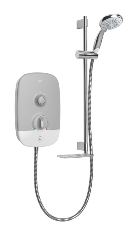 Image of Mira Play White / Grey 8.5kW Electric Shower 