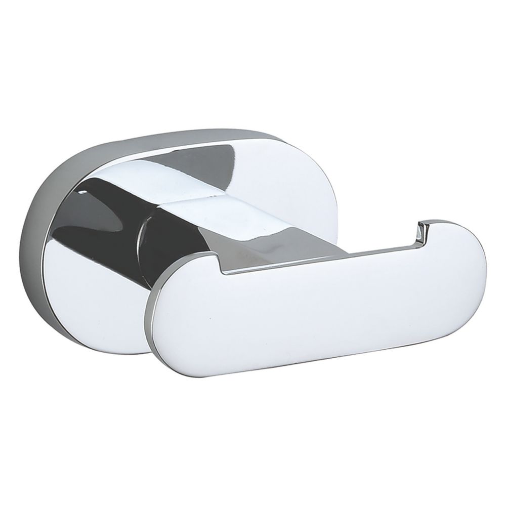 Image of Aqualux Sandown Double Robe Hook Chrome 