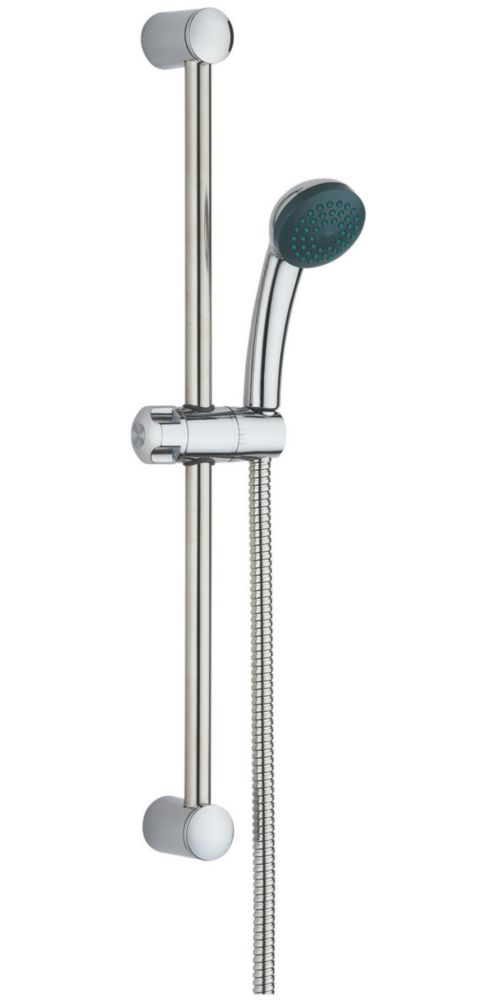 Image of Swirl Shower Kit Traditional Design Chrome 