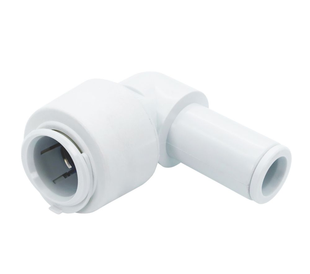 Image of FloPlast FloFit+ Plastic Push-Fit Equal 90Â° Stem Elbow 22mm 