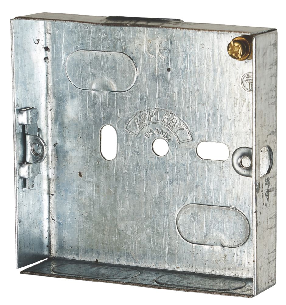 Image of Appleby 1-Gang Galvanised Steel Knockout Box 16mm 