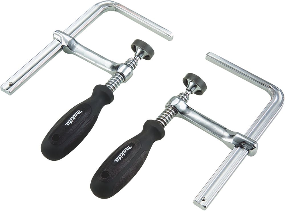 Image of Makita 194385-5 Plunge Saw Guide Rail Clamps 2 Pack 
