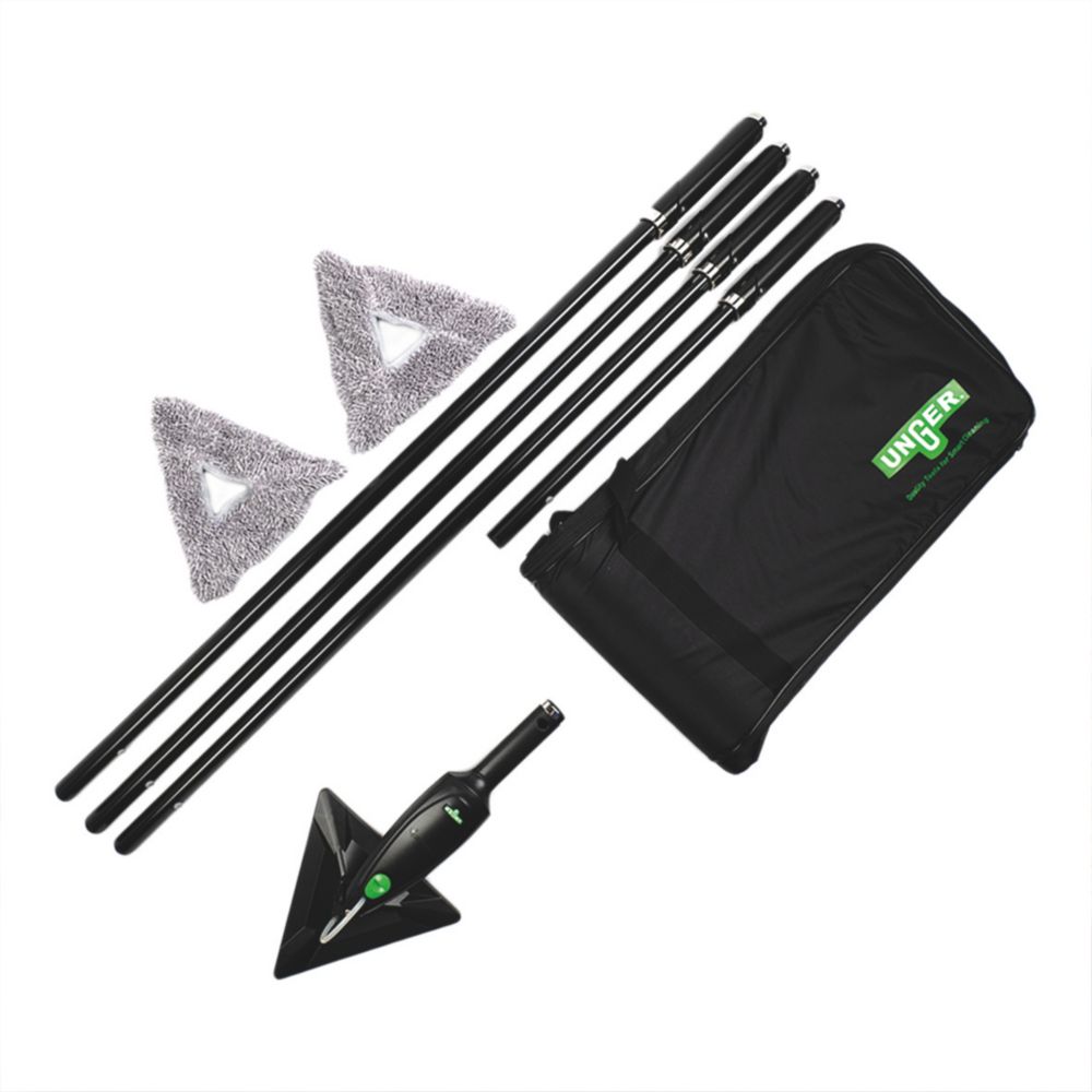 Image of Unger Stingray Open System 450 Premium SRKOH Indoor Glass Cleaning System 9 Pieces 