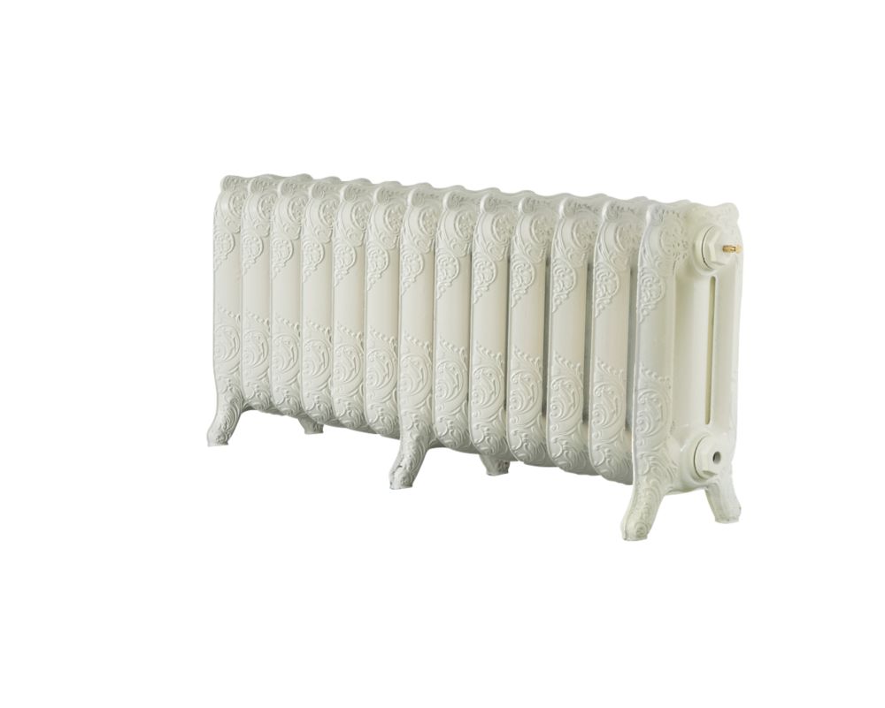Image of Arroll Montmartre 3-Column Cast Iron Radiator 470mm x 1074mm Cream 3992BTU 