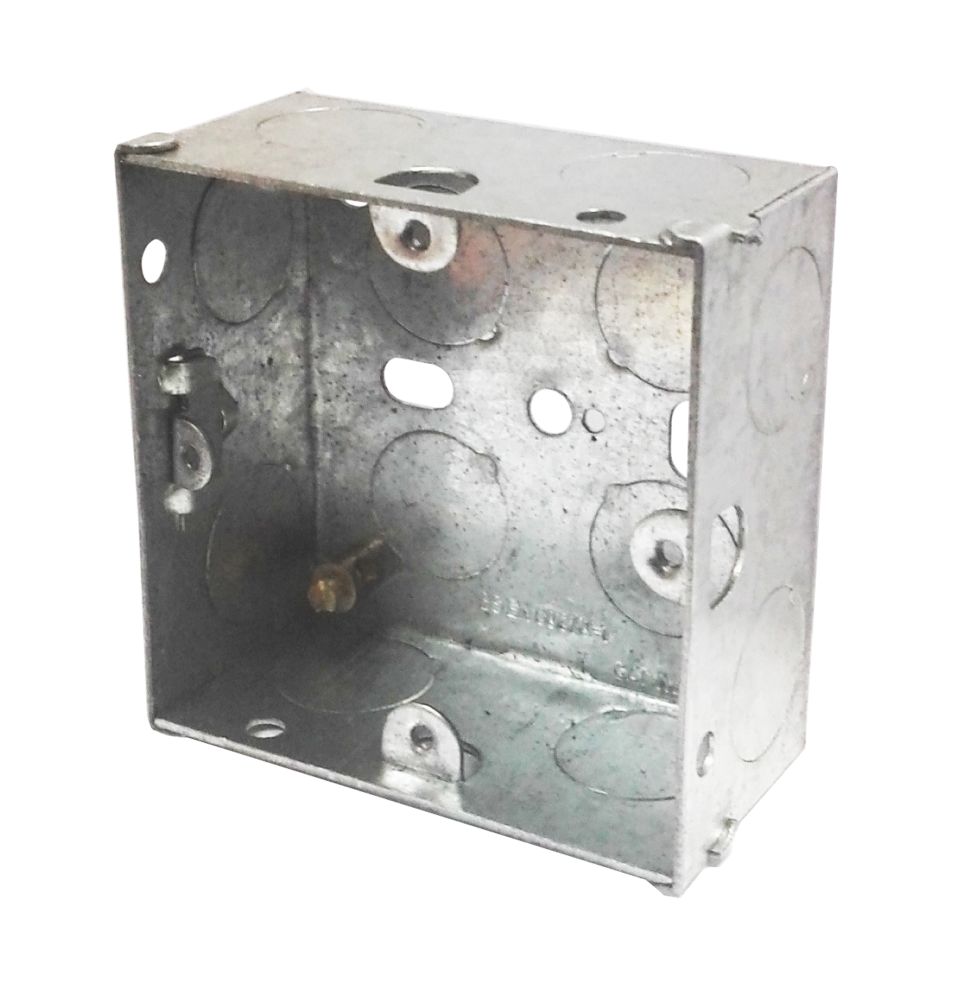 Image of LAP 1-Gang Galvanised Steel Mounting Boxes 35mm 10 Pack 