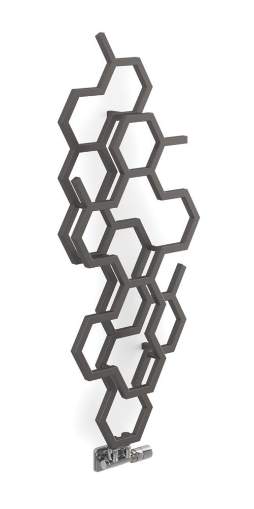 Image of Terma Hex Radiator 1200mm x 486mm Sparkling Grey 1180BTU 