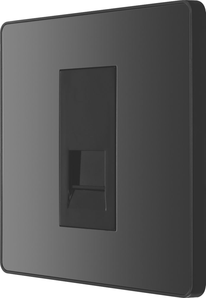 Image of British General Evolve Master Telephone Socket Black with Black Inserts 