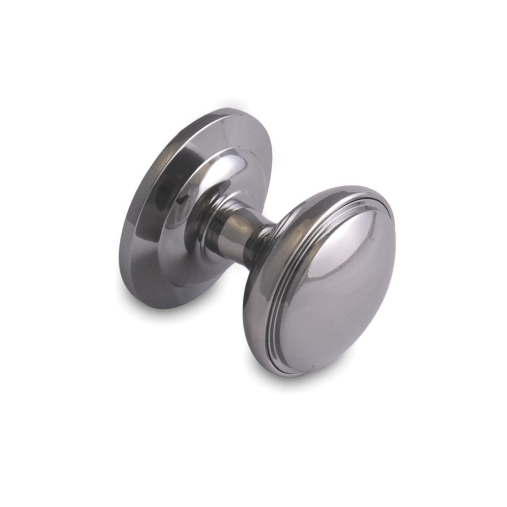 Image of Fab & Fix Decorative Round Door Knob Polished Chrome 75mm 