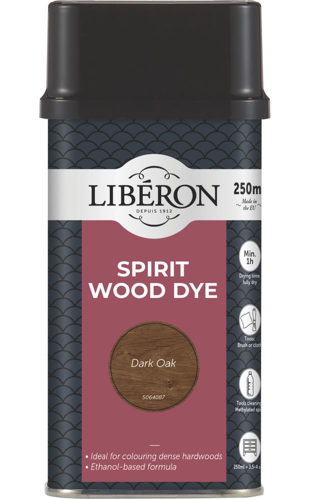 Image of Liberon Ethanol Based Wood Dye Dark Oak 250ml 